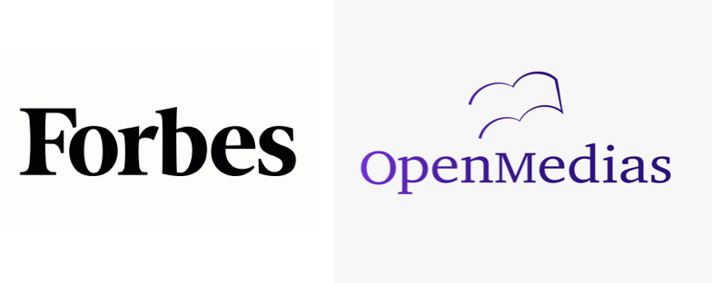 Logo Forbes et open medias